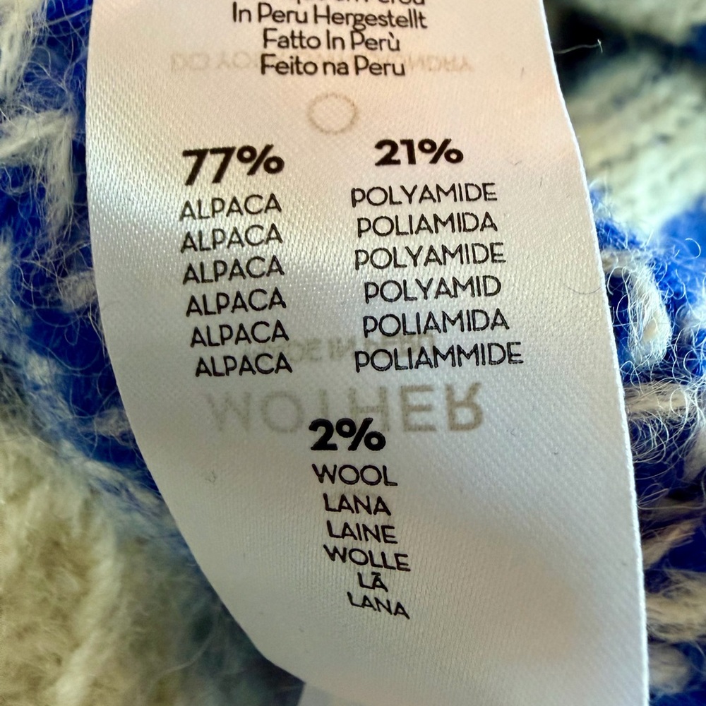 MOTHER Blue and White Sweater - Picture 5 of 8